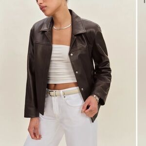 Reformation Veda Louisa Leather Jacket